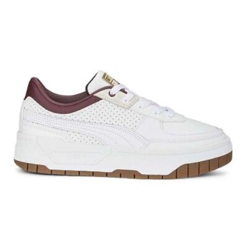 Puma Cali Dream Perforated Lace Up Womens White Sneakers Casual Shoes 39210701