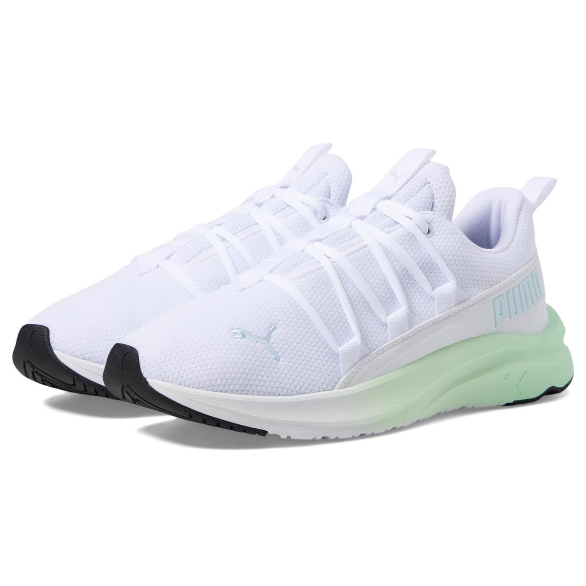 Woman`s Sneakers Athletic Shoes Puma Softride One4All Mesh Fade PUMA White/Dewdrop/Fresh Mint