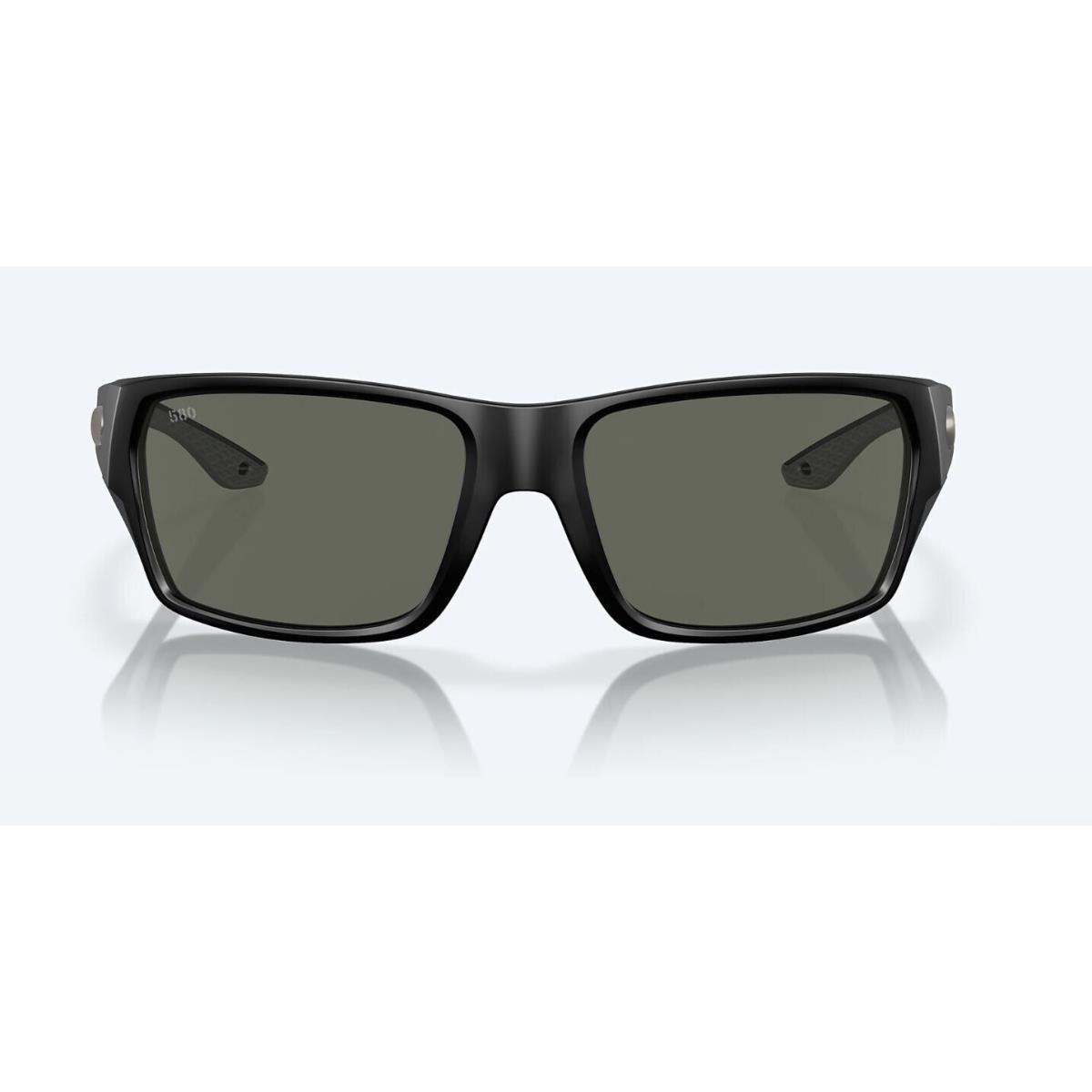 Costa Del Mar Tailfin Matte Black Gray Polarized Glass 580G