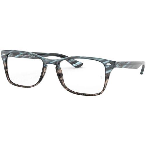Ray Ban Unisex Eyeglasses Blue Gradient Grey Strip Frame Ray Ban 0RX5228MF 5839