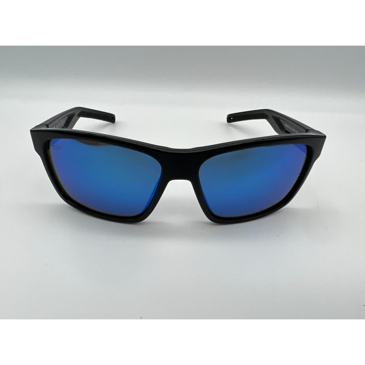 Costa Del Mar Slack Tide Polarized Sunglasses Shiny Black / Blue Glass 580G