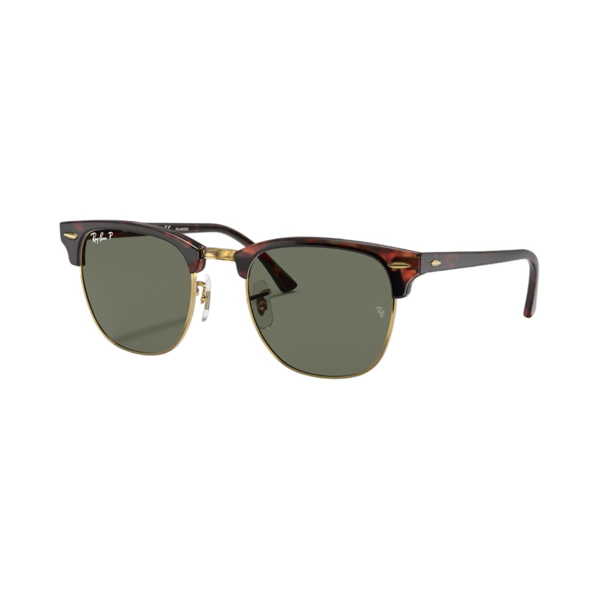 Rayban RB3016 Clubmaster Square Sunglasses - Red Havana G-15 Green Lens - Frame: Red Havana, Lens: G-15 Green