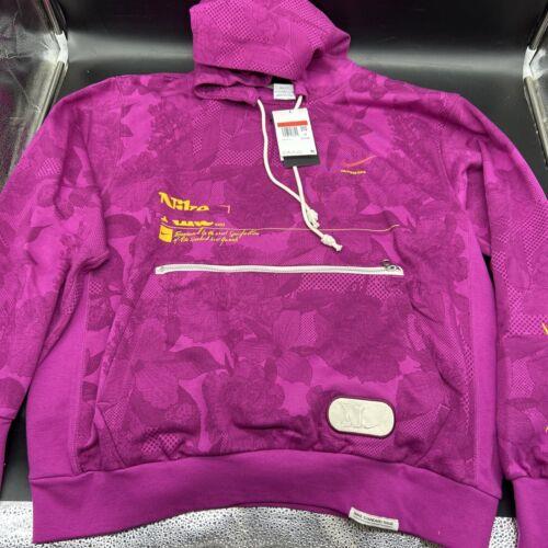 Men L Nike Standard Issue Basketball Pullover Hoodie Sweatshirt Pink DV0013-564