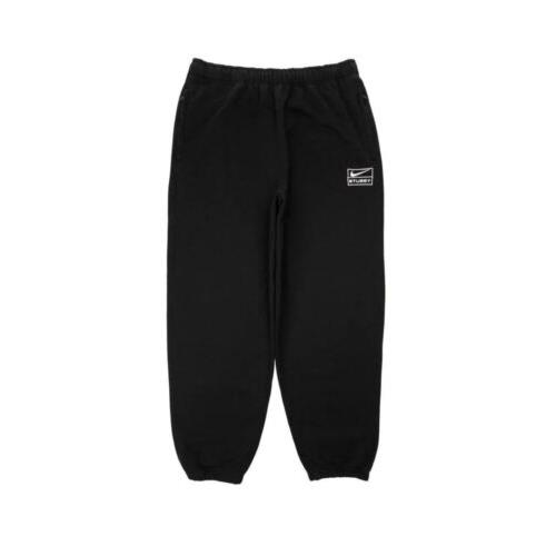Nike Stussy Fleece Joggers Pants Black FW23 Size L Men`s DS Rare
