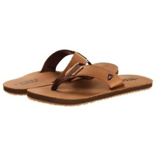 Reef Men`s Leather Smoothy Sandals Bronze/Brown