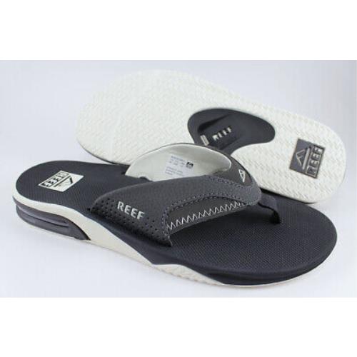 Reef Fanning Raven Gray/black/white Flip Flops Thong Sandals Beach US Mens Sizes