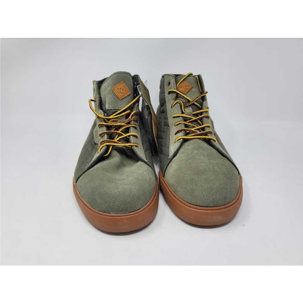 Men s Reef Ridge Mid TX Olive Gum Shoes Skate Sneakers 10.5 Reef shoes Olive Fash Direct