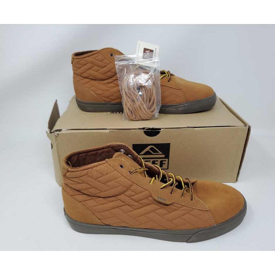 Men`s Reef Ridge Mid TX Tan Gum Shoes Skate Sneakers