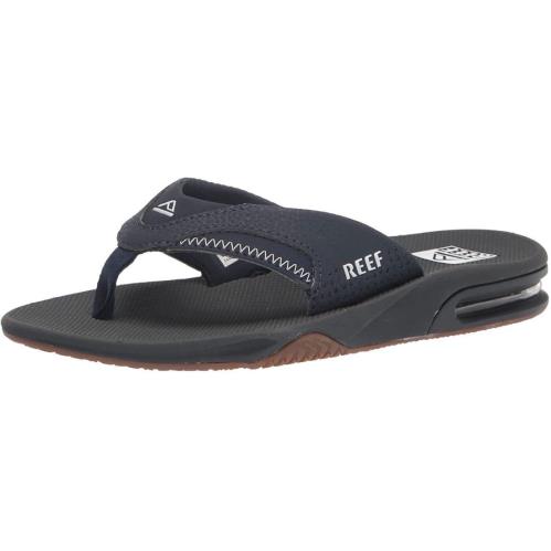 Man Reef Fanning Flip Flop Sandal CI6534 with Arch Support Navy/shadow - Blue