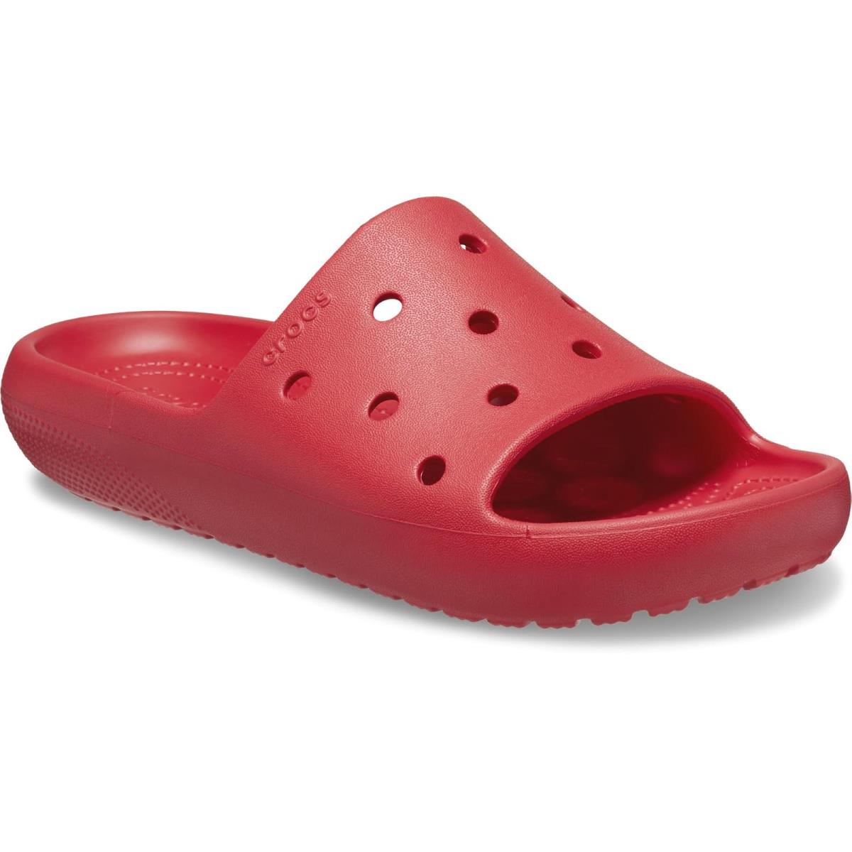 Unisex Sandals Crocs Classic Geometric Slide V2 Varsity Red