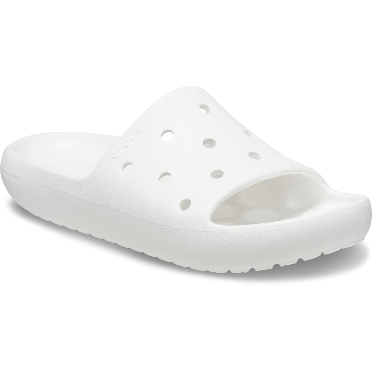 Unisex Sandals Crocs Classic Geometric Slide V2 White