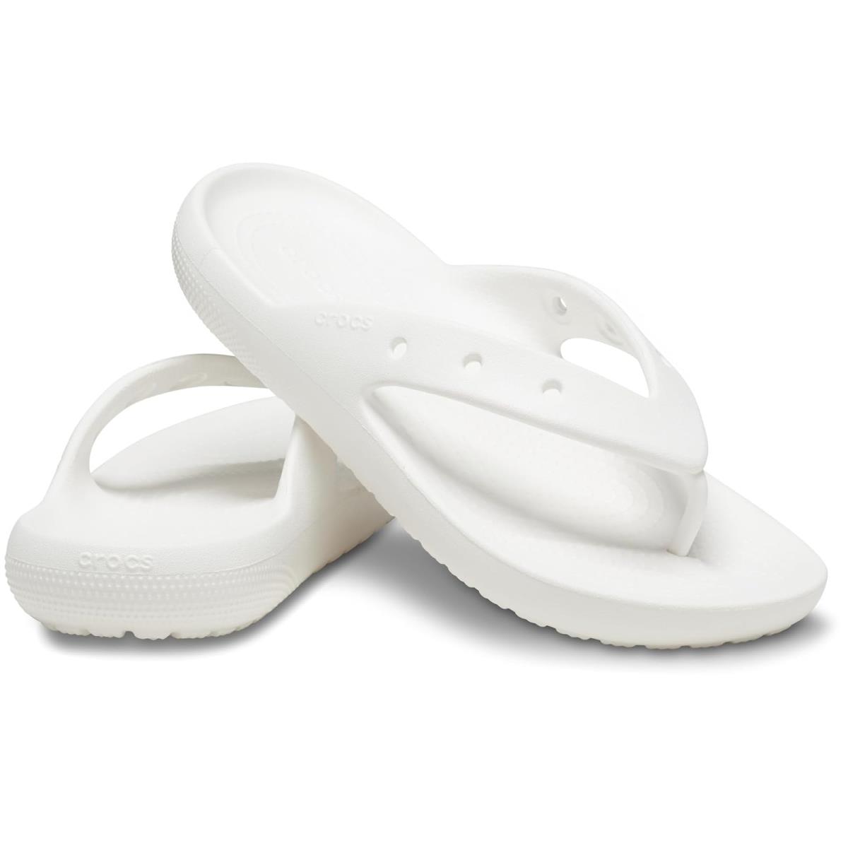 Unisex Sandals Crocs Classic Flip V2 White