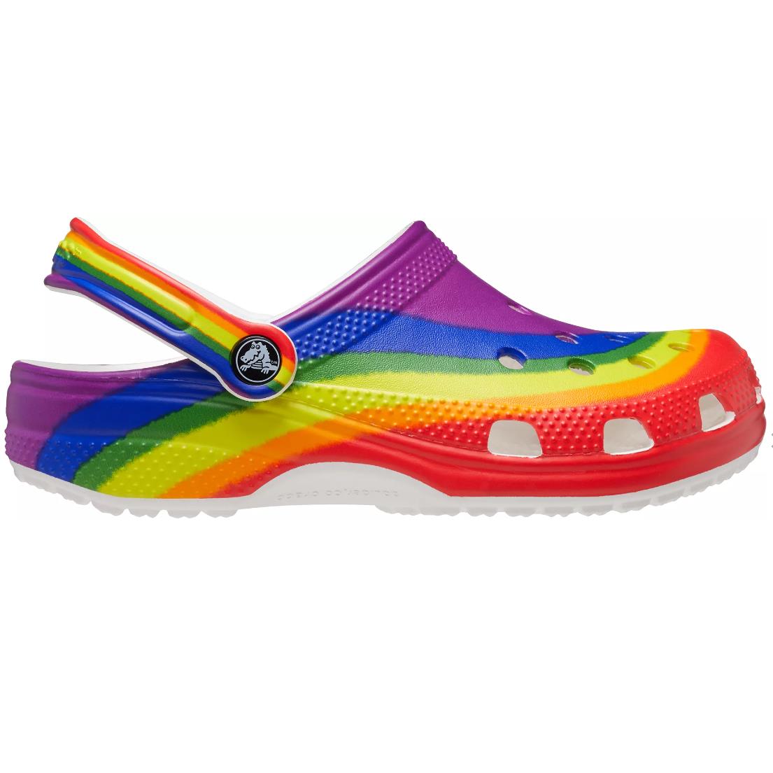 Crocs Classic Rainbow Dye Multicolor Clog Casual Shoes Colorful All Sizes