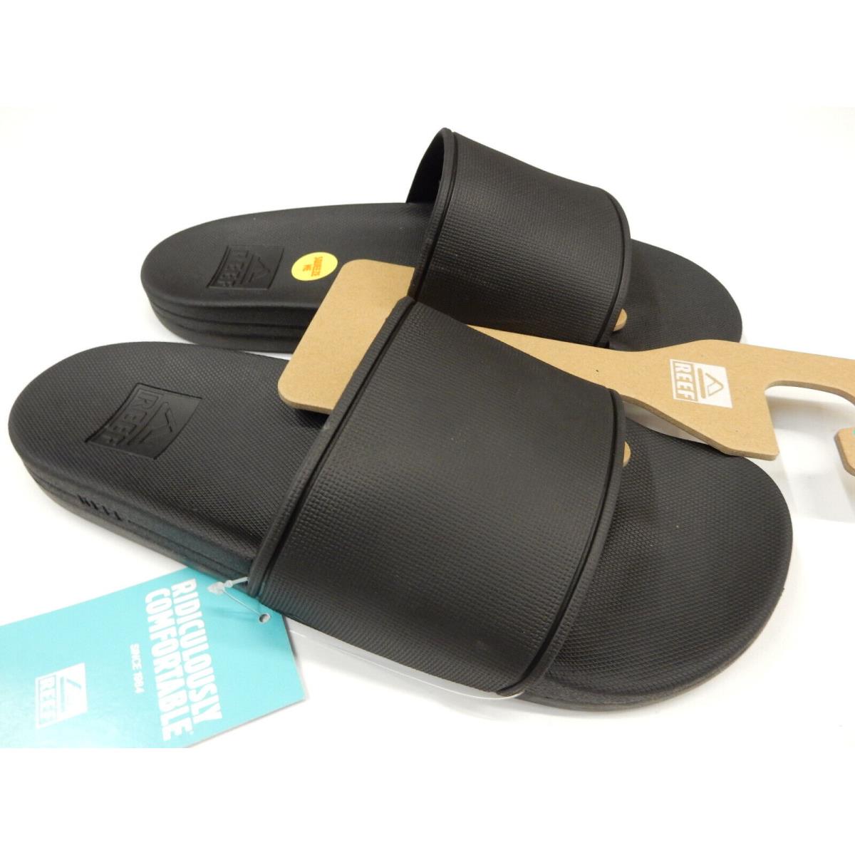 Reef Mens Cushion Slide Black 13