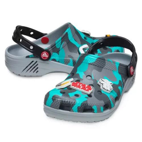 Star Wars Crocs Green Camo Mandalorian Disney Parks Adult Sizes Choose - Green