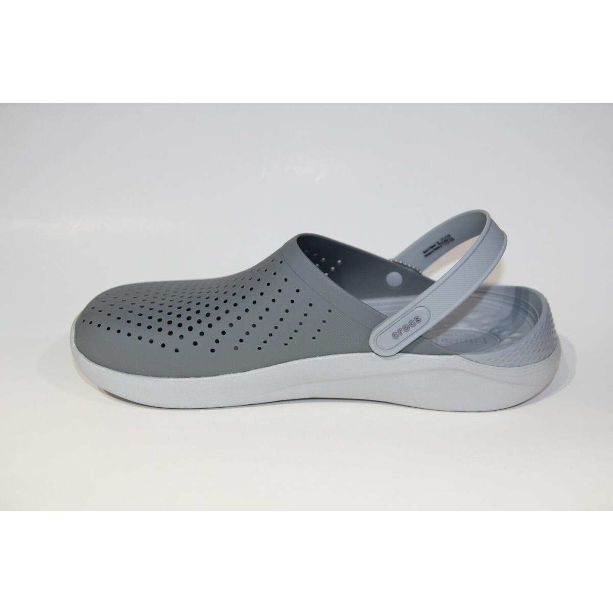 Crocs Literide Clog Memory Foam Insole Unisex Breathable Men`s Size Gray