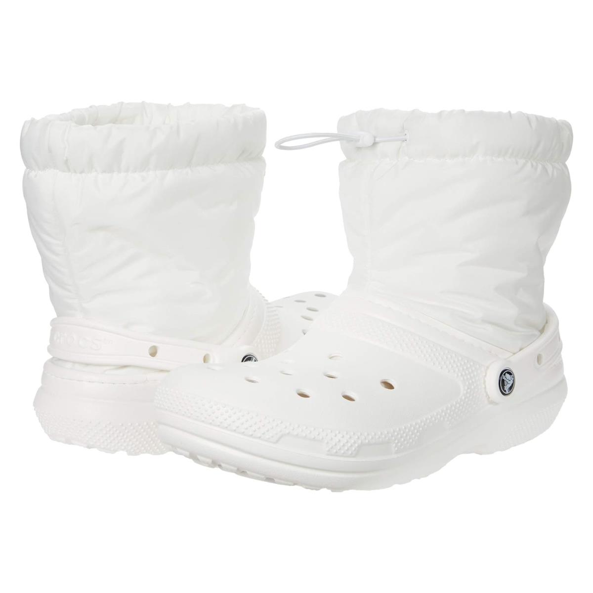 Unisex Boots Crocs Classic Lined Neo Puff Boot White/White