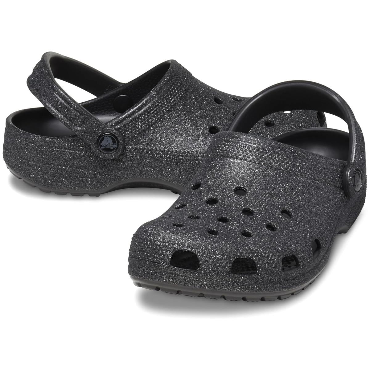 Unisex Clogs Crocs Classic Clog - Glitter Black Glitter