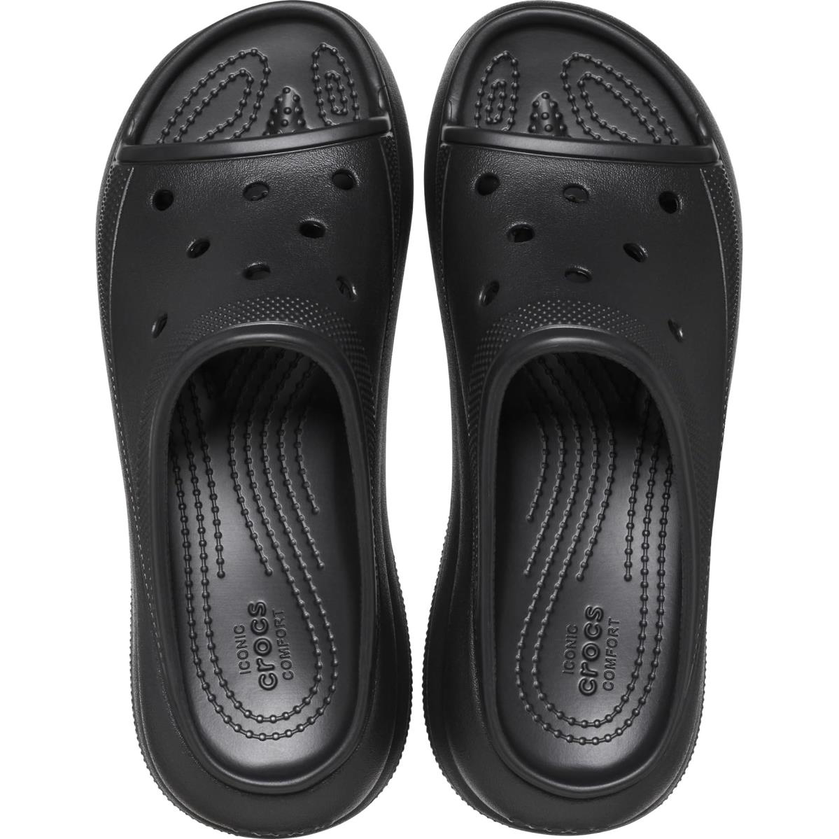 Unisex Heels Crocs Crush Slide Black