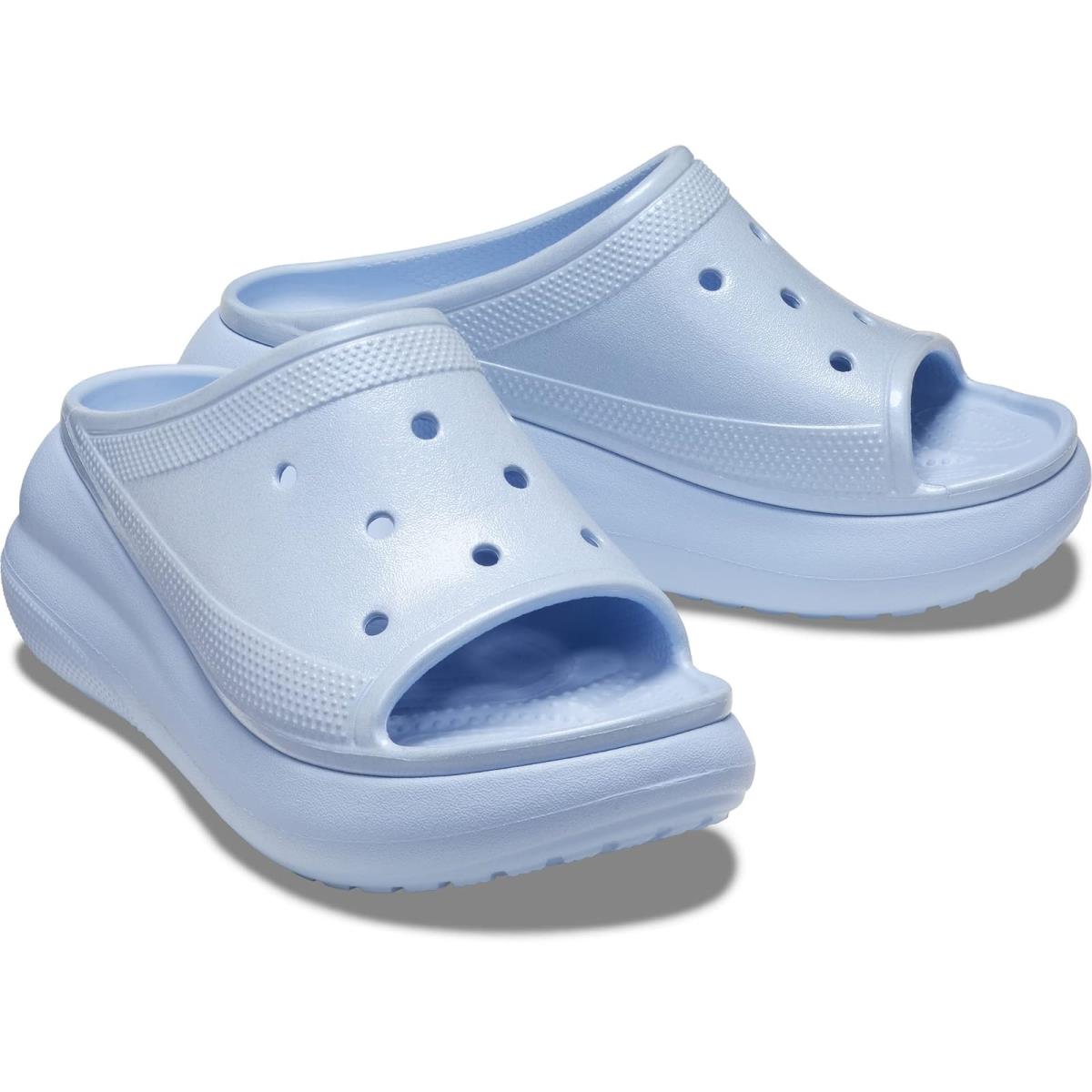 Unisex Heels Crocs Crush Slide Blue Calcite/Meta Pearl