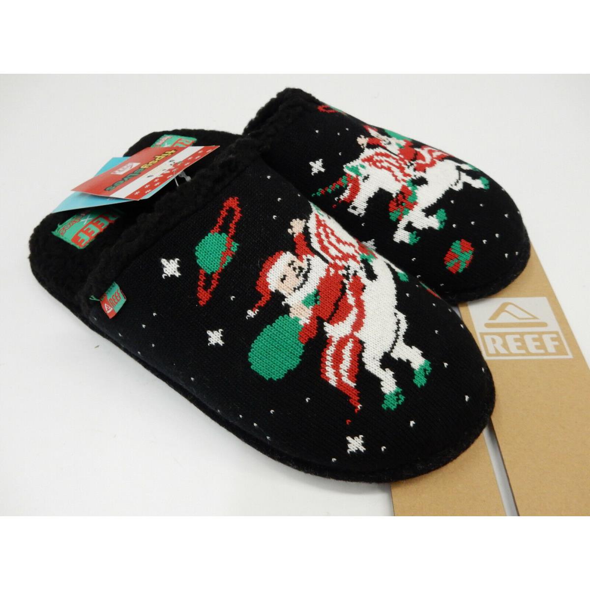 Reef Mens Tipsy Elves Slippers Christmas Unicorn S