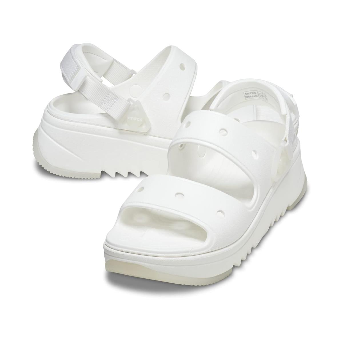 Unisex Heels Crocs Classic Hiker Xscape Sandal - White