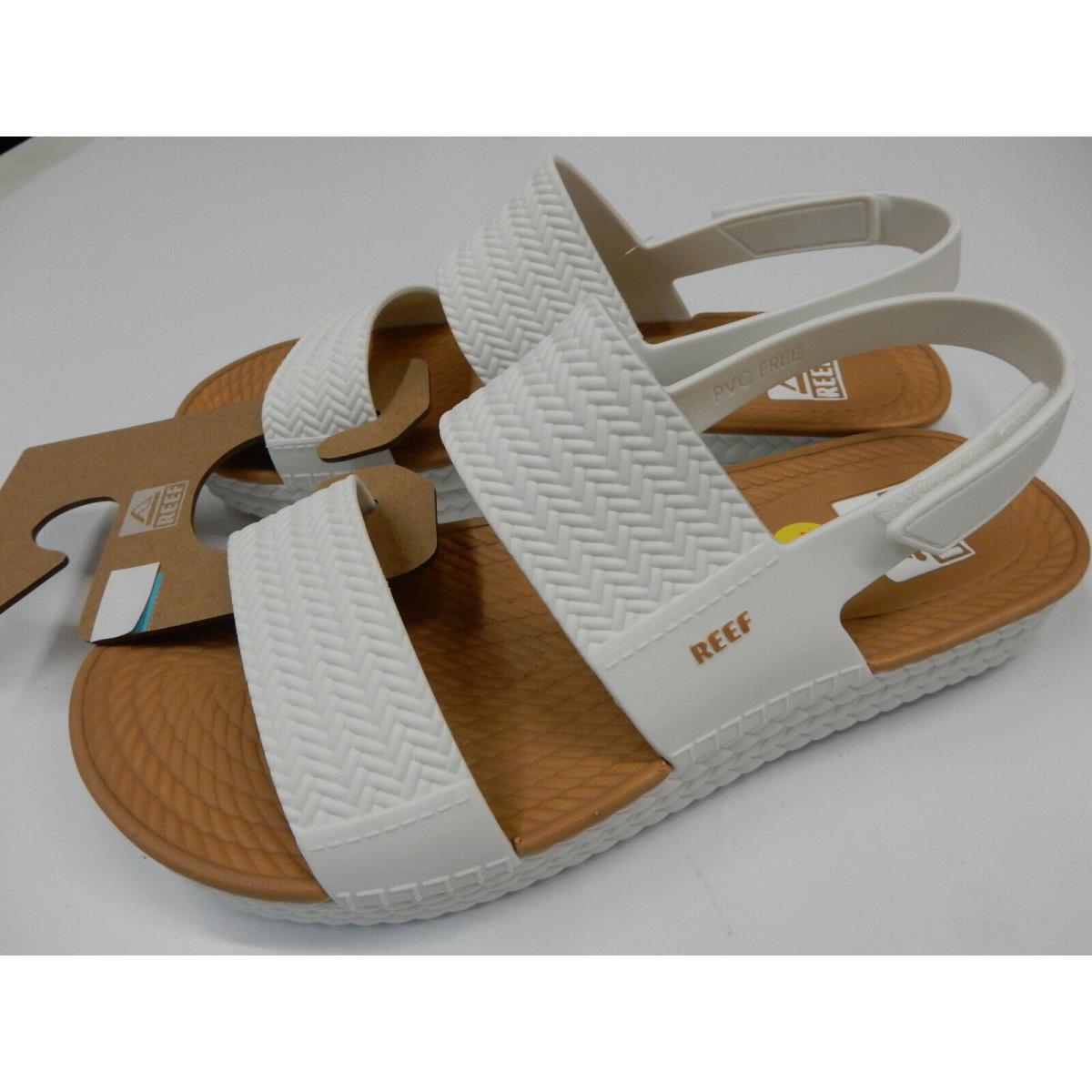 Reef Womens Water Vista White Tan 10