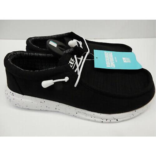 Reef Mens Cushion Coast TX Black White 9.5