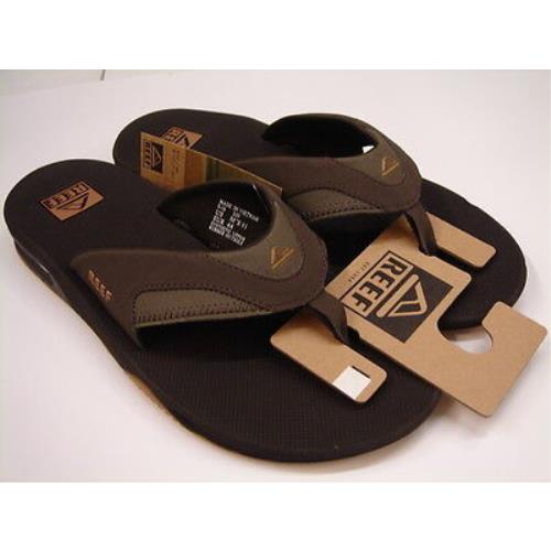 Reef Mens Fanning Brown Gum 10