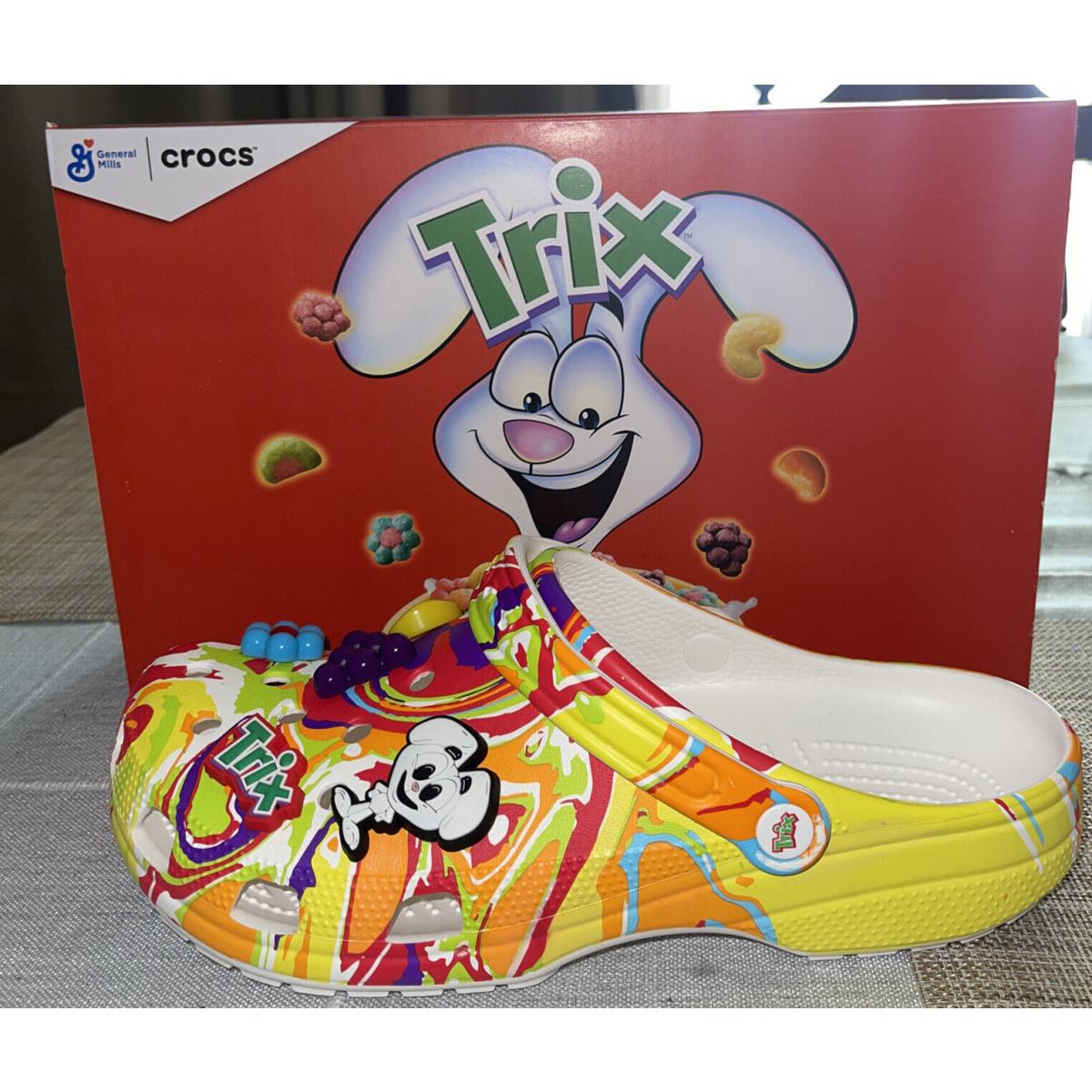 Crocs Classic Clog x Trix Cereal Tie Dye Sandals Men`s 12 207922