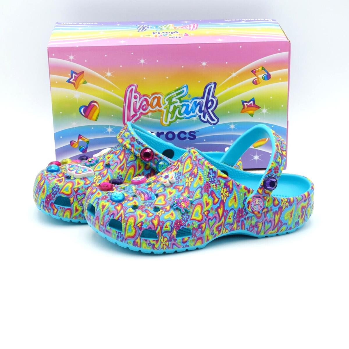 Crocs Lisa Frank Clogs 207737-4SM Multi Size 4Y Youth / 6 Women`s