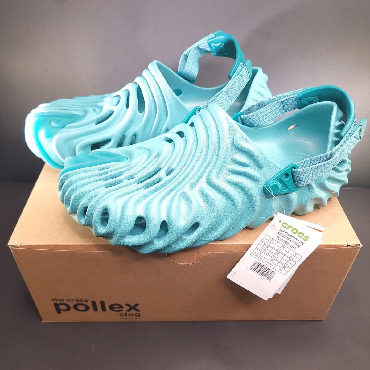 Salehe Bembury Crocs Pollex Clog Blue Tide Men`s Size 11 IN Hand