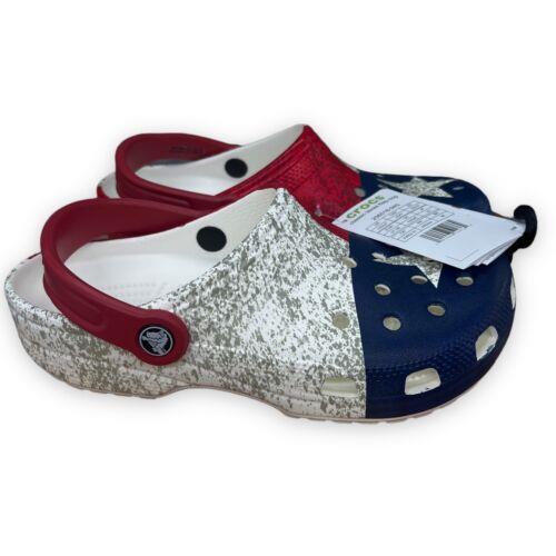 Crocs Texas Flag Women`s 7 Men`s 5 Lone Star 1845 Dont Mess with Texas