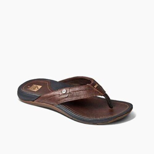 Reef Pacific Le Men`s Sandals Dark Brown - 13 Medium