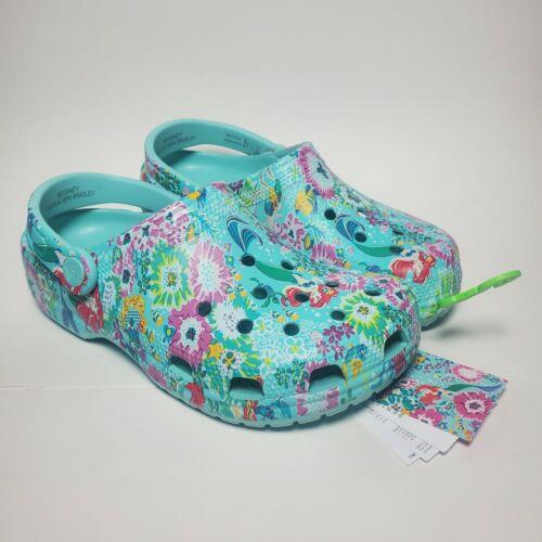 Crocs Little Mermaid Ariel Clogs Women Size 6 Vera Bradley Disney