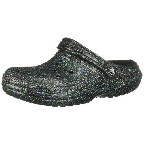 Crocs Unisex Adult Men`s and Women`s Classic Lined Fuzzy Slippers Clog Starry - Beige
