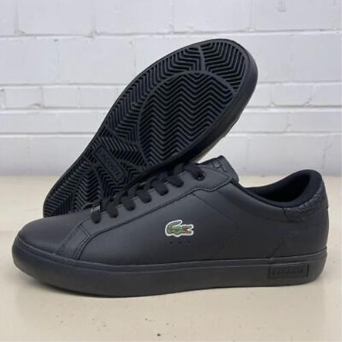 Crocs Powercourt Leather Casual Sneakers Men`s Size 11 Black