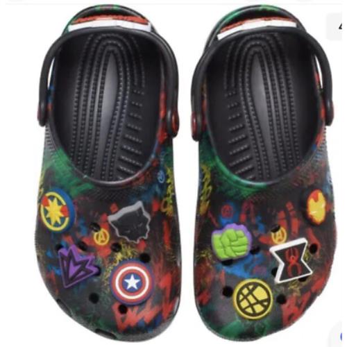 Crocs Kids` Superhero Clog Marvel/black 6 Big Kid