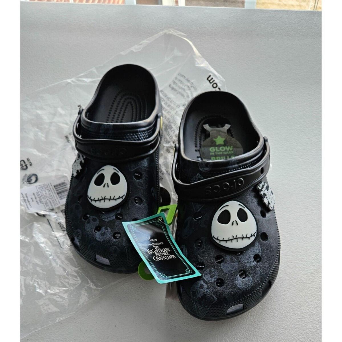 Crocs Disney Nightmare Before Christmas Glow In The Dark Clogs Unisex M10/W12