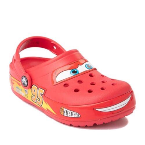 Crocs Fun Lab Disney and Pixar Cars Kids Clog Lightning Mcqueen Red Size C13