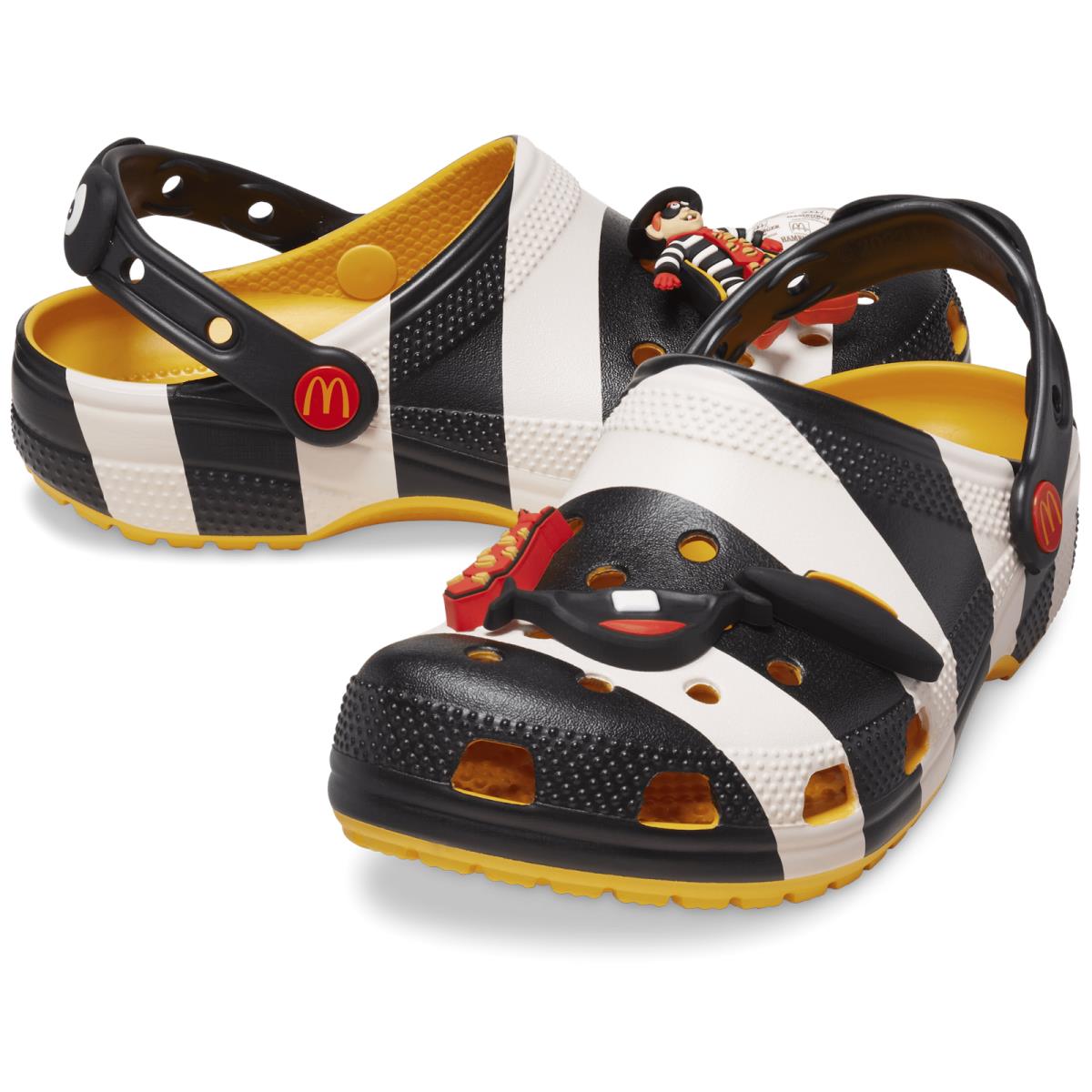 Mcdonald`s Crocs Classic Hamburglar Clog 209393 Hamburger Jibbitz M5/W7