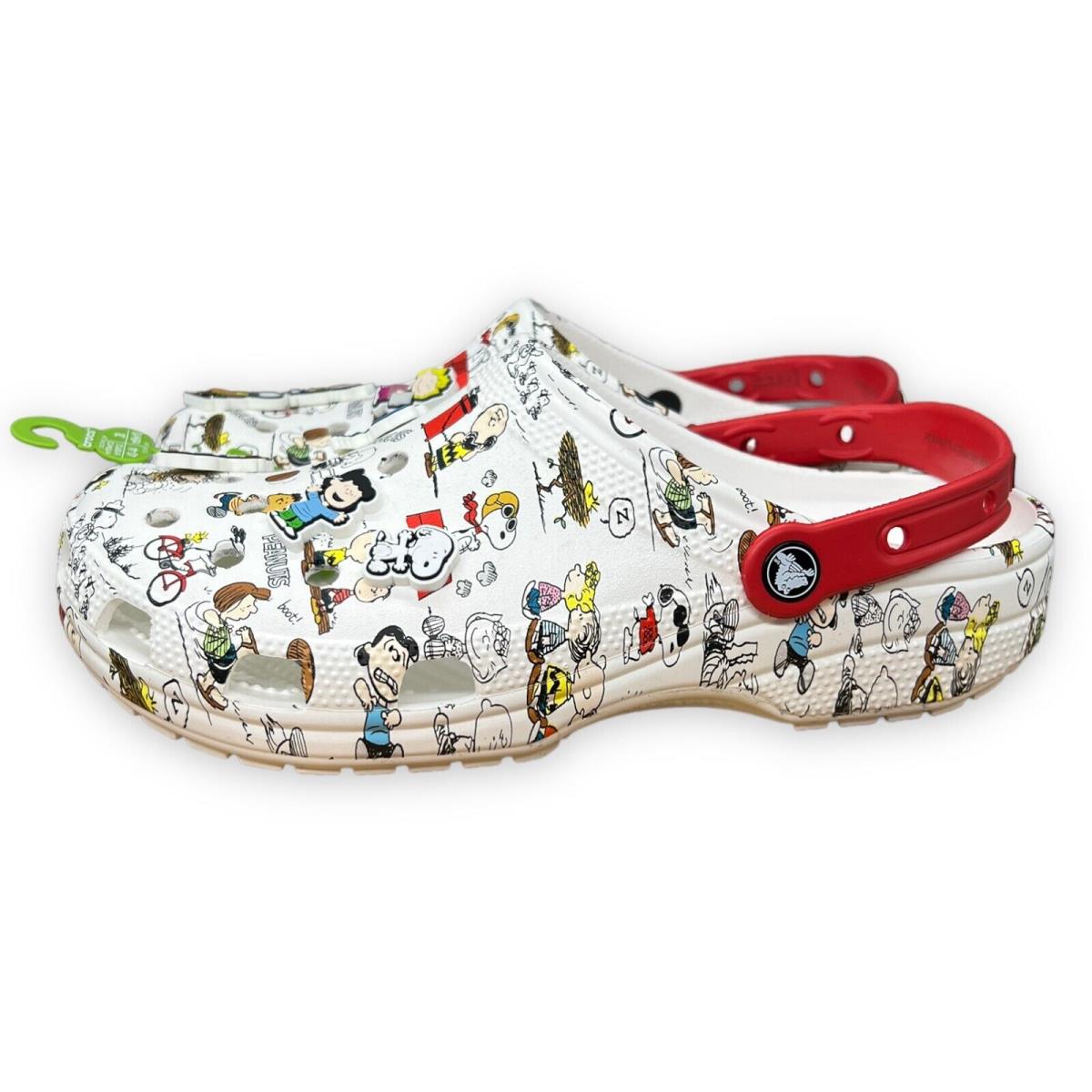 Crocs X Peanuts Clog Mens 10 Womens 12 Limited Edition Charlie Brown Snoopy Lucy