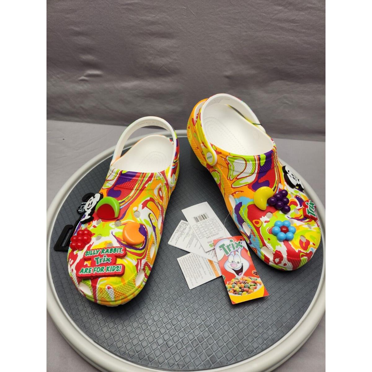 Crocs Trix Classic Clog Special Box Rise N Style Stock X Men`s 11 with Pins