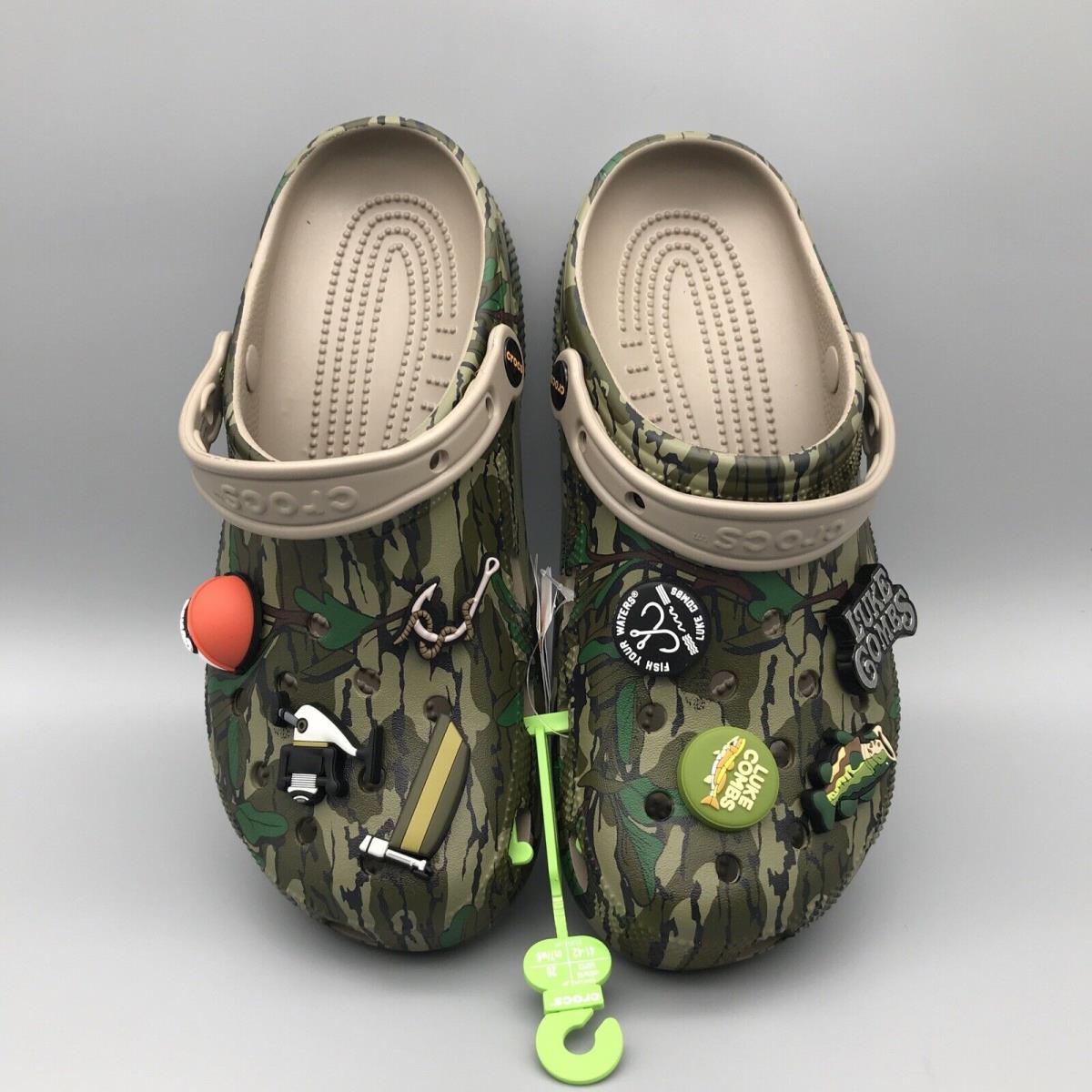 Luke Combs x Classic Crocs Bootleggers Camo Mossy Oak Size 8M/10W In Hand