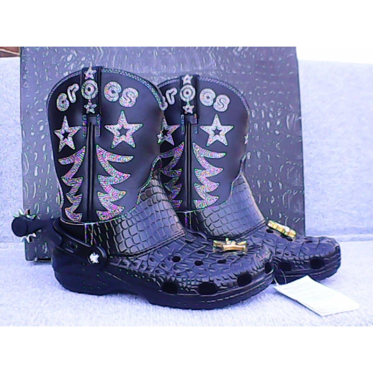 Crocs Cowboy Boots Men`s 4 Women`s 6 Limited Edition