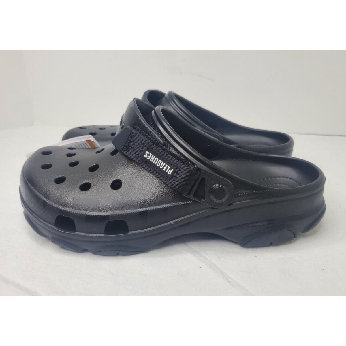 Pleasures x Crocs All Terrain Clogs Black US Mens 9 UK 8 Rare Limited