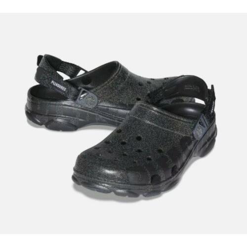 Pleasures x Crocs All Terrain Clogs Black US 9 UK 8 Rare Limited