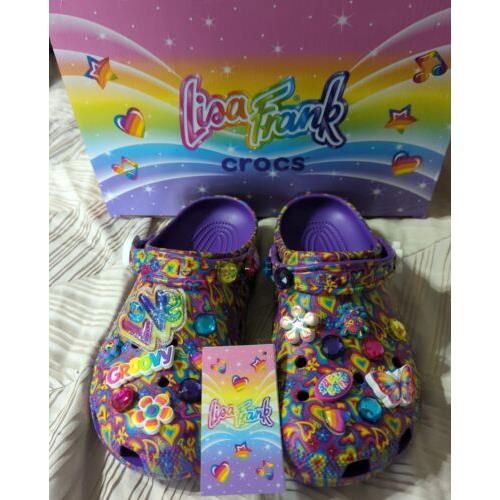 Ltd Ed Lisa Frank Crocs Sz 10