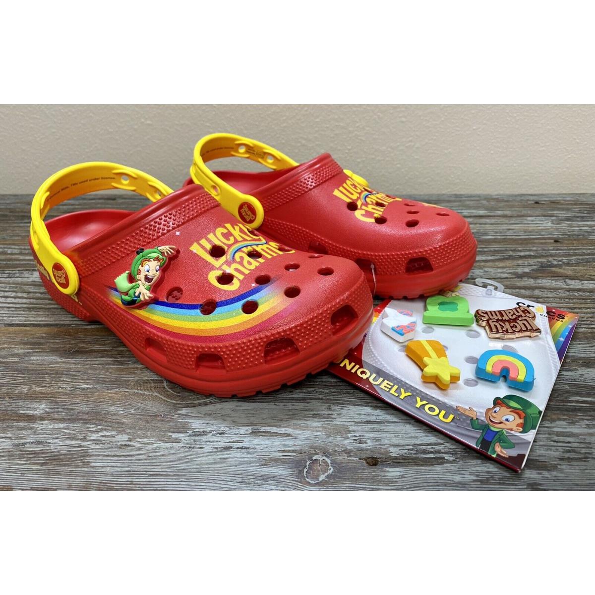 Lucky Charms x Crocs Classic Clog Limited Edition and Jibbetz Set Size 5M / 7W