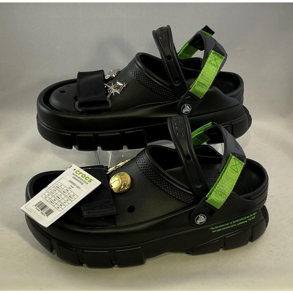 Sankuanz x Crocs Classic Clog Black Men`s Size 9 - Women`s Size 11 Casual